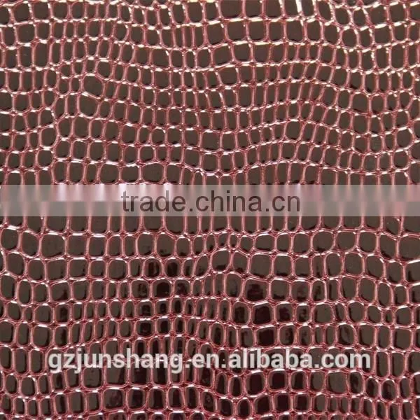 Hot sale embossed PU leather for shoe upper usage with fashion design