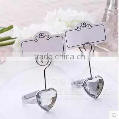 wedding decoration crystal butterfly card holder