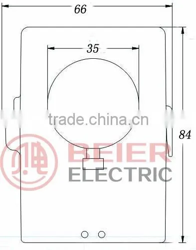 FP-35 single phase ferrite open core insulated ac current transformer