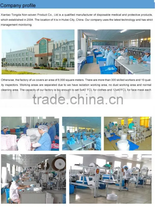 disposable single elastic non woven protective crimped mob cap