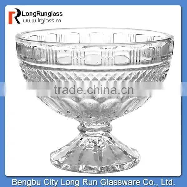 LongRun 2015 Stocked Feature 1360g Antique ice cream dessert glass cup factory supply