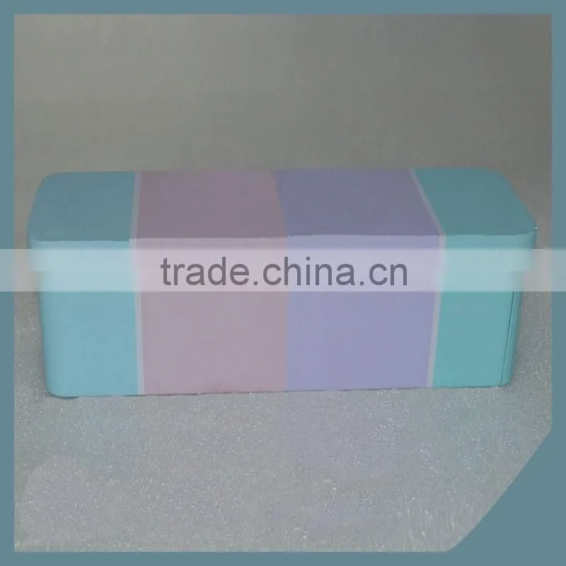 rectangle hinged metal pencil pen tin box/color pattern metal pencil boxHigh quality customized pencil tin box