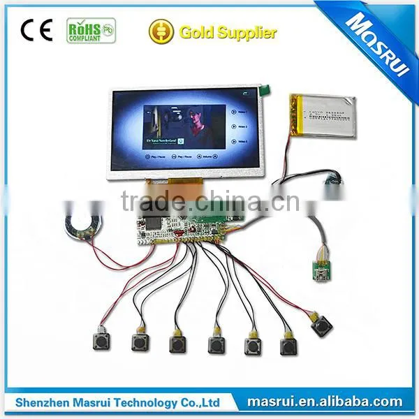 4.3 inch video greeting card module/video module/video display card module