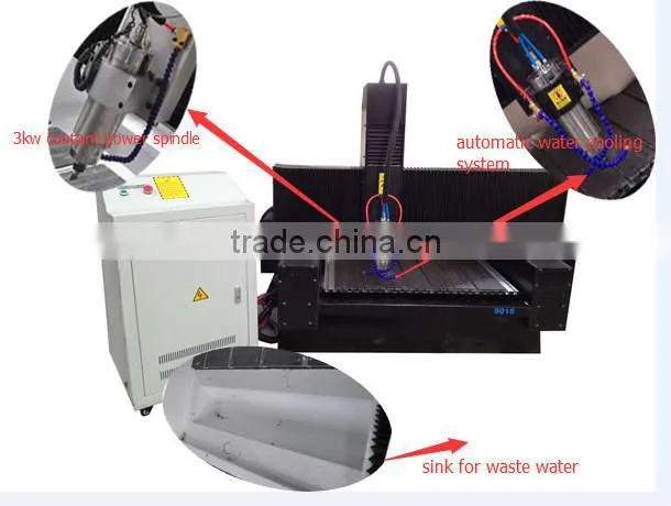 MITECH 9015 hobby 4.5kw spindle high speed low price stone cnc router