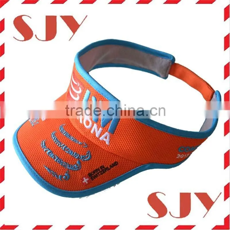 wholesale custom embroidery sport long bill visor cap