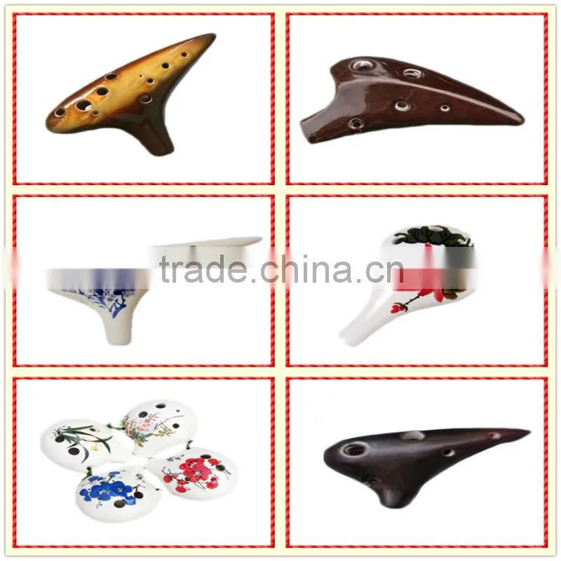 White Ceramic Flute of Ocarina