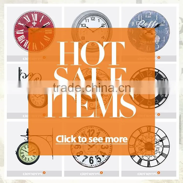 DEHENG big size 24 numbers quartz wall clock