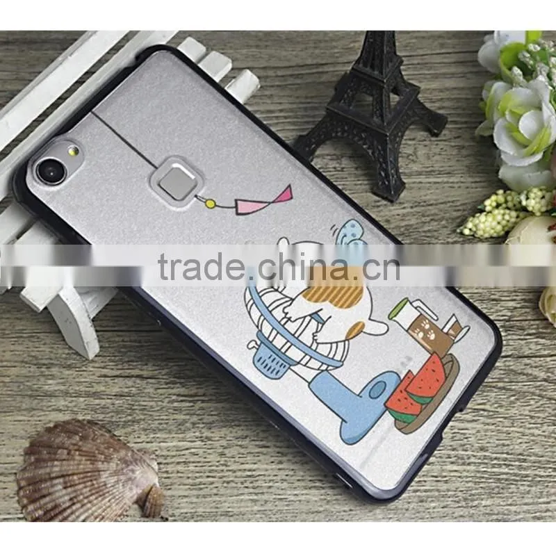 silk pattern tpu+pc bumper case back cover for Xiaomi mi 5 mimax Redmi note 4 3 2 1 c i pro prime