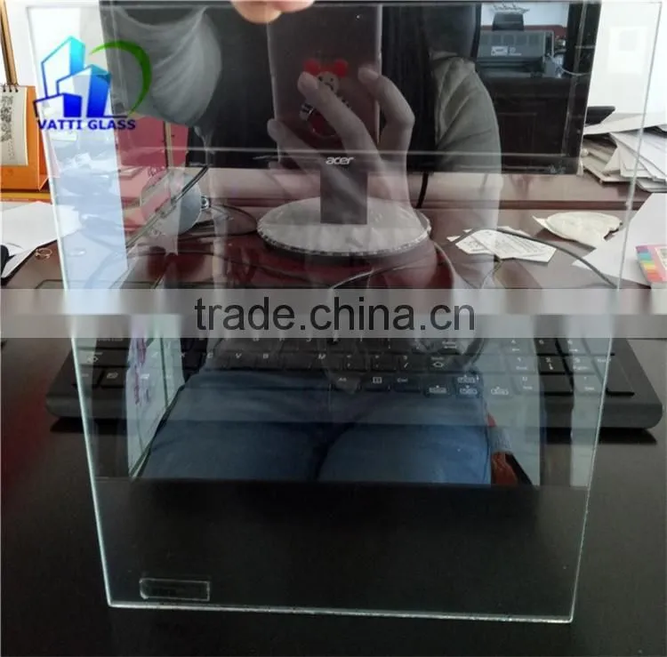 teleprompter transparent mirror glass