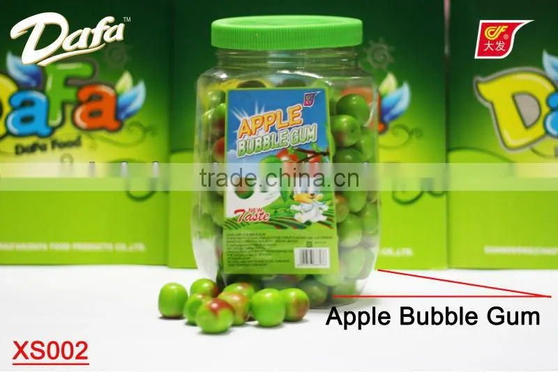 Dafa apple shape bubble gum,roll bubble gum