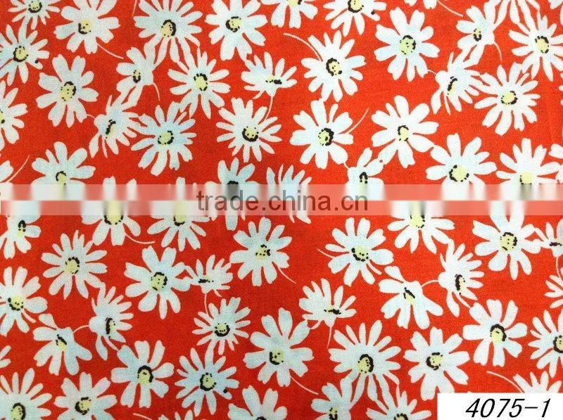 100% rayon printed fabrics for fashion women garments