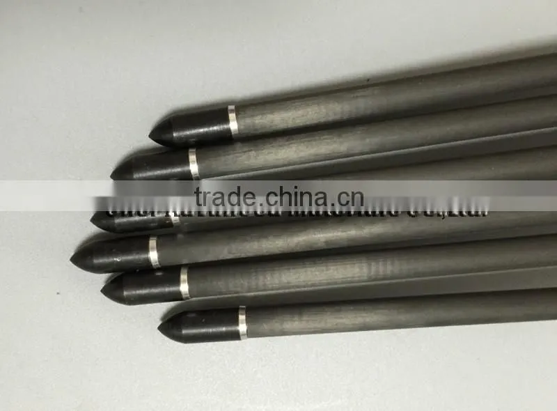 Professional carbon fiber arrow for shooting, hunting carbon arrow with plastic vane, carbon fiber shaft arrow