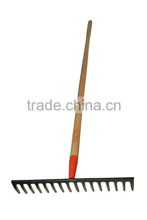 forged curved tine level head rake