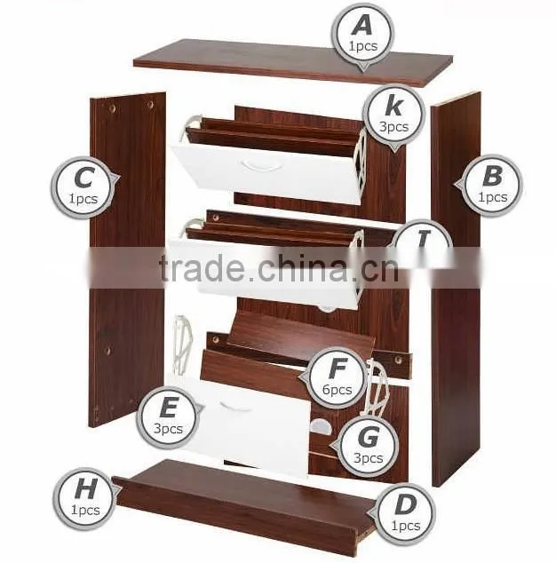 Muilt-tier style modern shoes cabinet hot sold in many countries