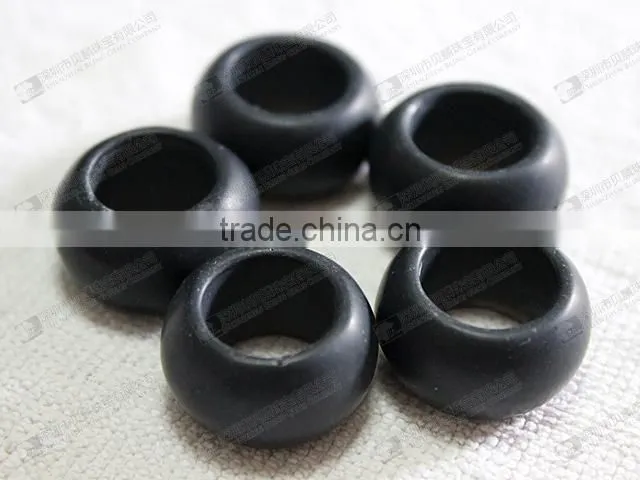 Matte black onyx beads for rings/pendants