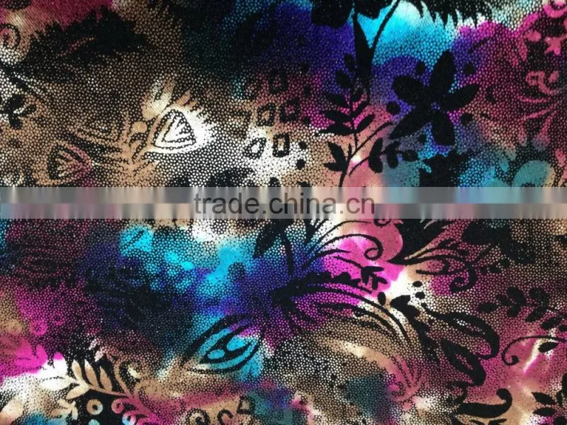 2016 silver fabric printed , buy printing lycra fabric wholesale