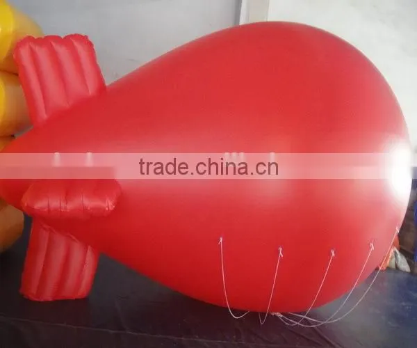 Hola red airship/helium balloon for advertising