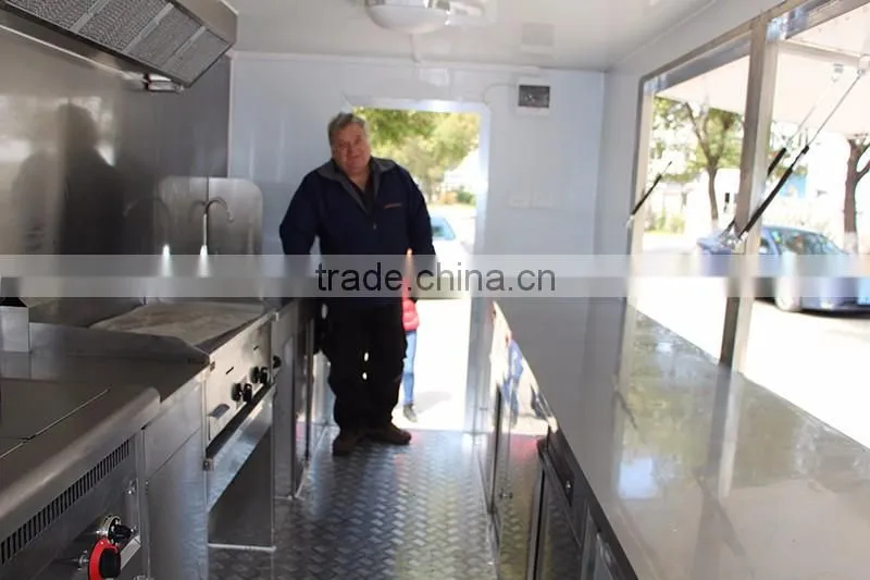 Heavy-duty china mobile food cart ice cream crepe van / Welcome to ask Yogurt truck food