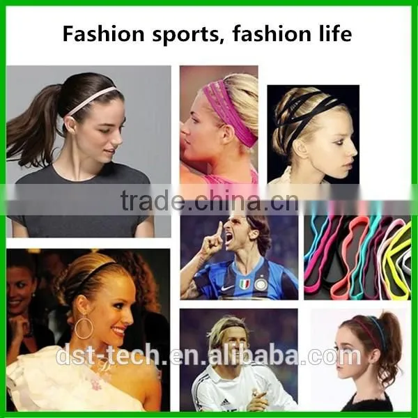 Wholesale High quality running high elastic headband yoga sport head band