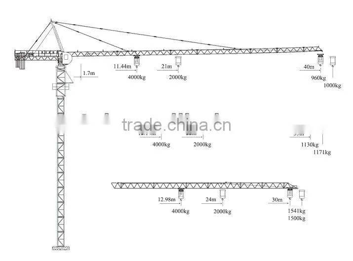 Topkit Tower Crane cheap price QTZ40(4010L-4)