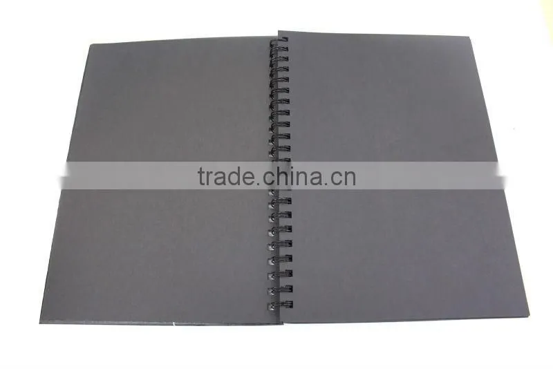 Hardcover Black paper sketch pad / black paper sketch book A4