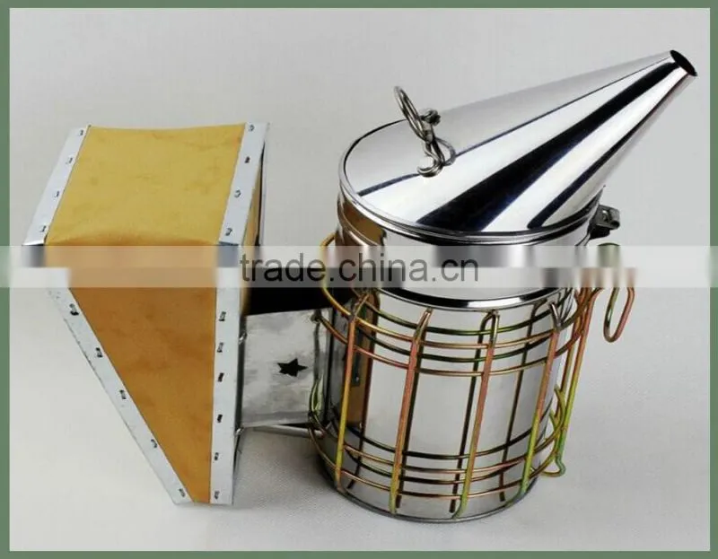 Apiculture Bee Smoker,Stainless Steel Manual Beekeeping Smoker
