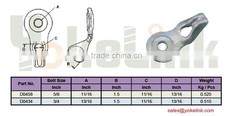 Drop forged Oval Eye Thimble Eey Nut for Line hardware