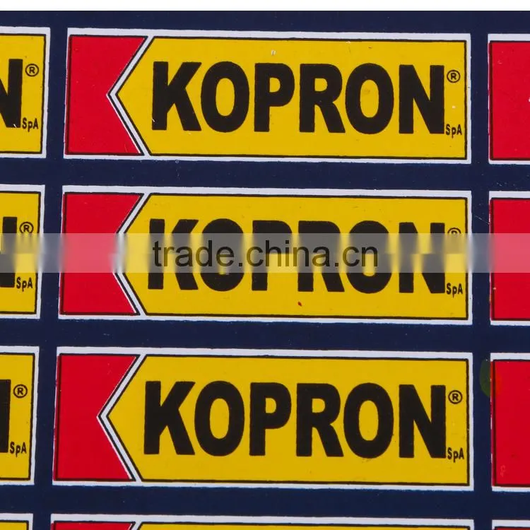 printed warning clothing label