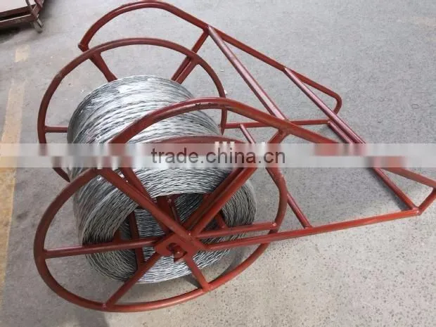 18mm High Flexibility Anti Twist Wire Rope Overhead Line Polit Rope 12 strands