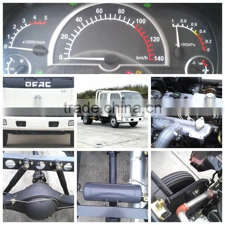 Hot Sale-Dongfeng 4X2 Double cab cargo truck Left Hand Drive