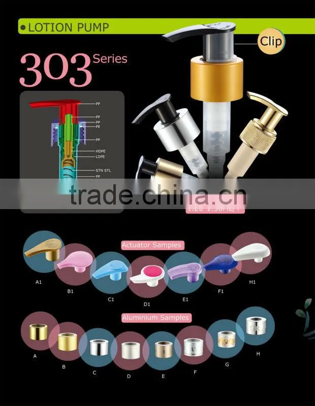 Plastic Lotion Pump left-right locked 303c