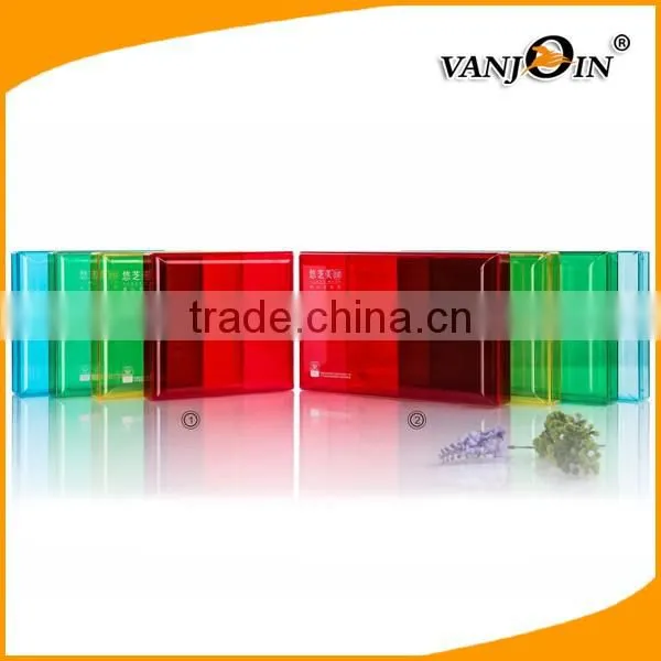 Plastic Cute Heart Shape Cosmetic Jar Candy Jar