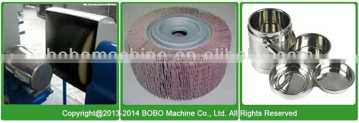 Double station inox cookware polishing machine