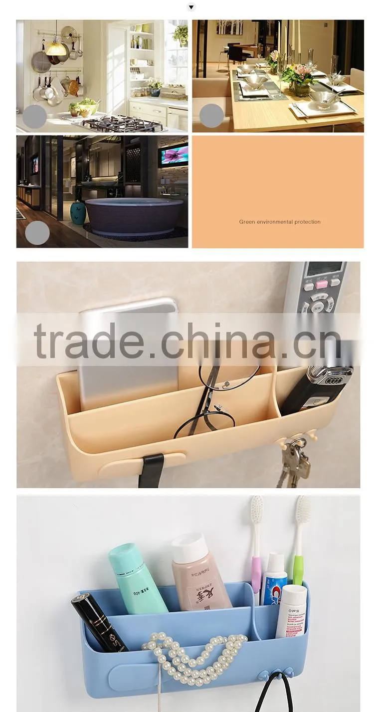 Plastic Kitchen Bathroom Wall Mounted Storage Rack Towel Bar Holder