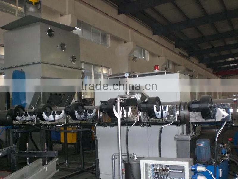 pp pe double stage granulating machine/pelletizing recycling line