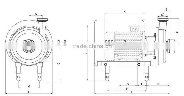5 tons per hour stainless steel liquid transfer pump
