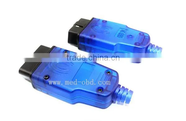 Assembled BLue OBD2 Connector J1962 Male Plug with Enclosure and Cable Relief