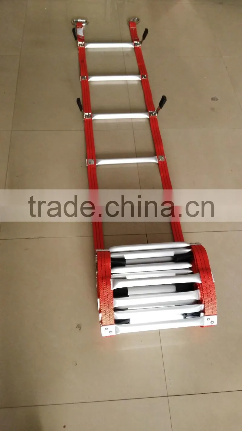 Steel/Canvas/Nylon Fire Escape Emergency Folding Ladder