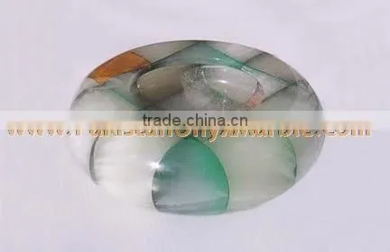 newly Modern ONYX PATCH WORK CIGARETTE ASHTRAY HANDICRAFTS