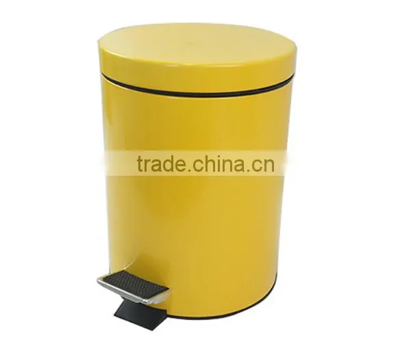 Hot selling colored garbage can pedal bin for 20L