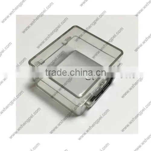 Cleverish portable cute transparent suitcase plastic storage jewelry wedding box kit