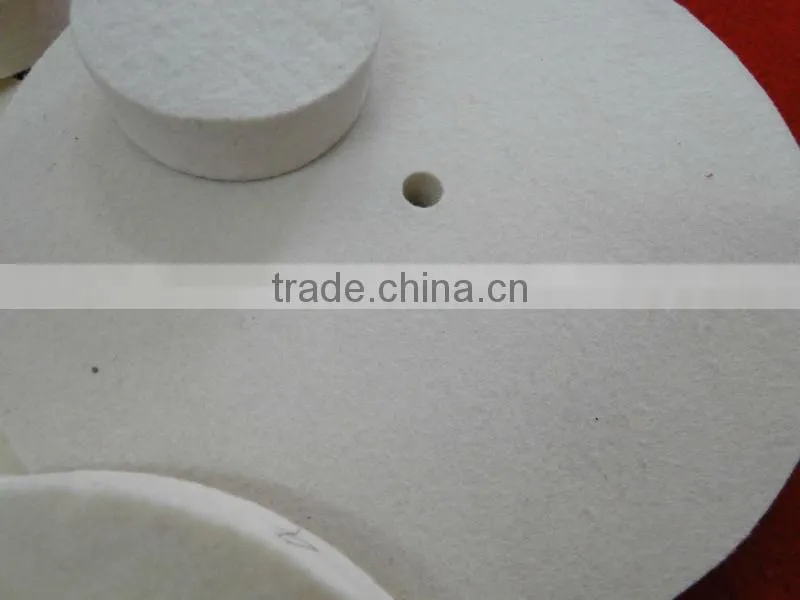 100% wool felt polishing wheels