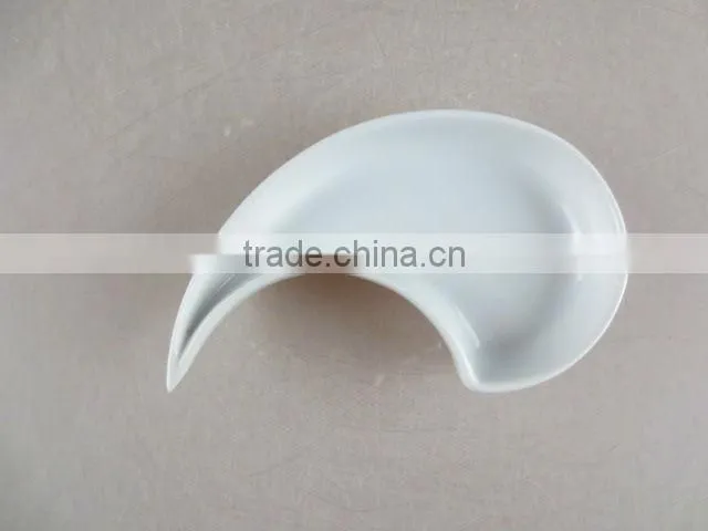 stock white porcelain sauce dish