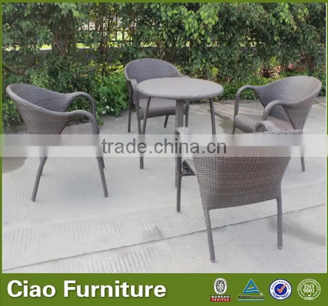 garden furniture aluminum coffee table and chair set