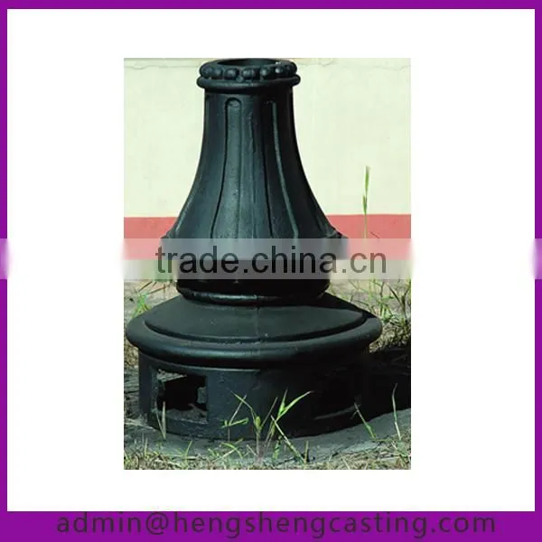 antique cast iron garden lamp pole bases