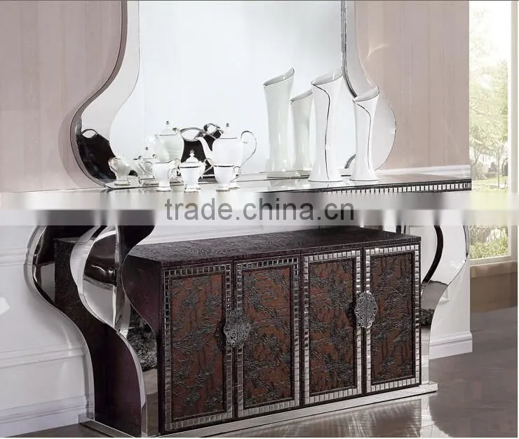 living room stainless steel furniture entrance table /console table