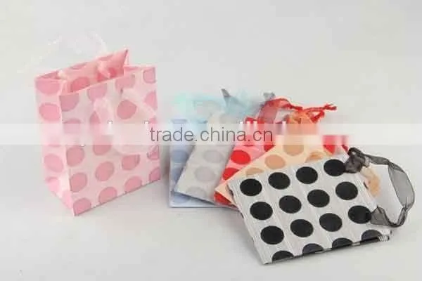 Foldable Gift Bag / Shopping Bag With Dots