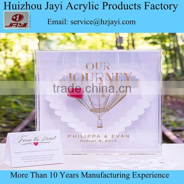 Clear acrylic square wedding card box