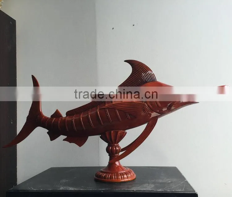 Resin fish figurine statue