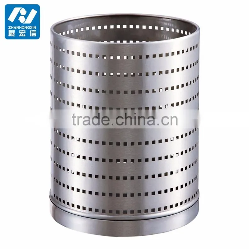 Steel room trash bin for public place